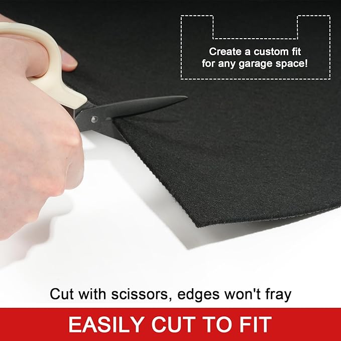 Golener Oil Spill Mat - 36”x59” Garage Floor Mat for Under Car, Absorbent Oil Mat, Rubber Floor Mats, Waterproof, Contain Liquid, Protect Garage Surface from Spills, Reusable, Washable, Durable, Black