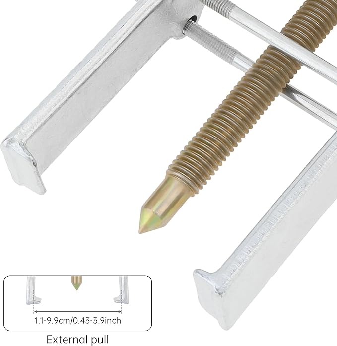 ChgImposs 8 Inch Two Jaw Bearing Puller Tool, Adjustable Carbon Steel Gear Pulley & Flywheel Remover Kit for Motorcycle, Car & Machine Use