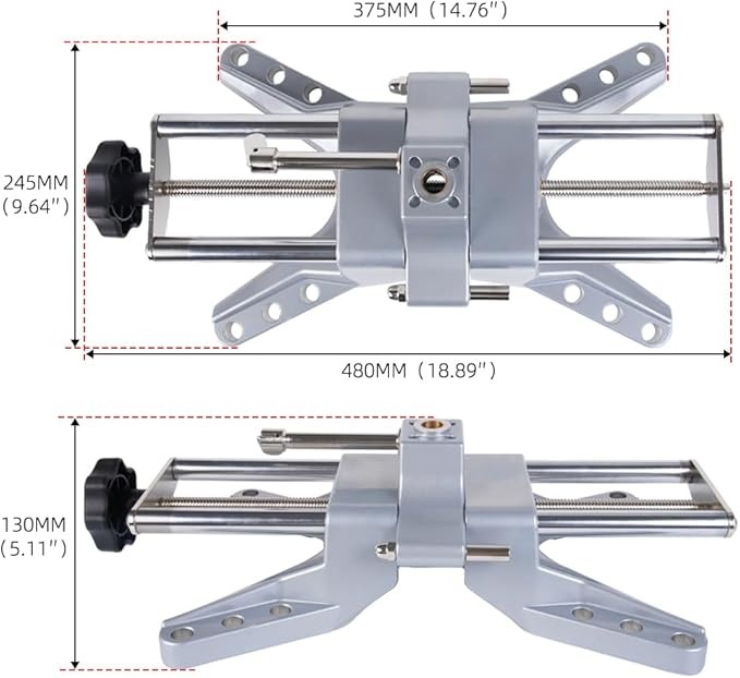 BARTOO Wheel Clamp & Magnetic Adapter for Precise Camber Caster Gauges, Universal Wheel Alignment Tool Fits for 11-25" Rims Camber Wheel Alignment Rack Tool