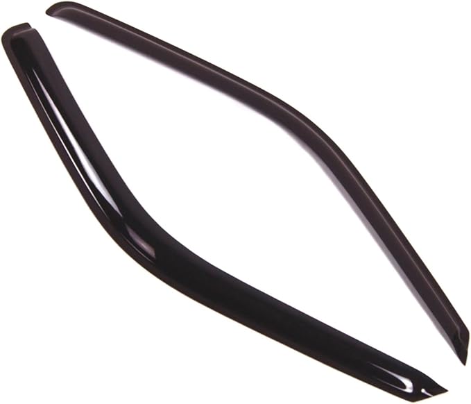 Tuningpros WD2-067 Dark Smoke 2 Pcs Set Window Visor (Outside Mount) Deflector Rain Guard Compatible with 1995-1999 Chevrolet Tahoe