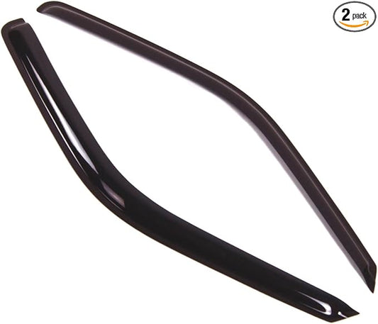 TuningPros Outside Mount Window Vent Visors Rain Guards Compatible with GMC Yukon 1992-1999 | Side Window Wind Deflectors Rain Shields | Smoke Tinted, 2 Pcs Set, DGWV-067-2