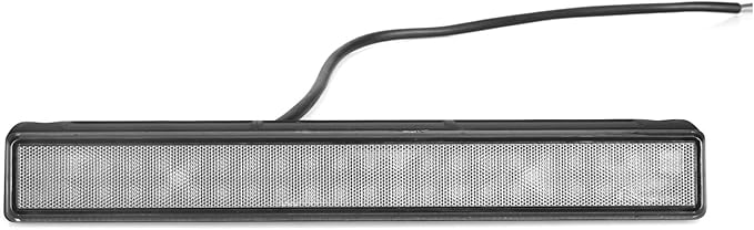 10'' LED 40W 3000LM Porch Light for RV Truck Tractor Marine Boat Trailer 12/24V DC Wide Angle(Black)