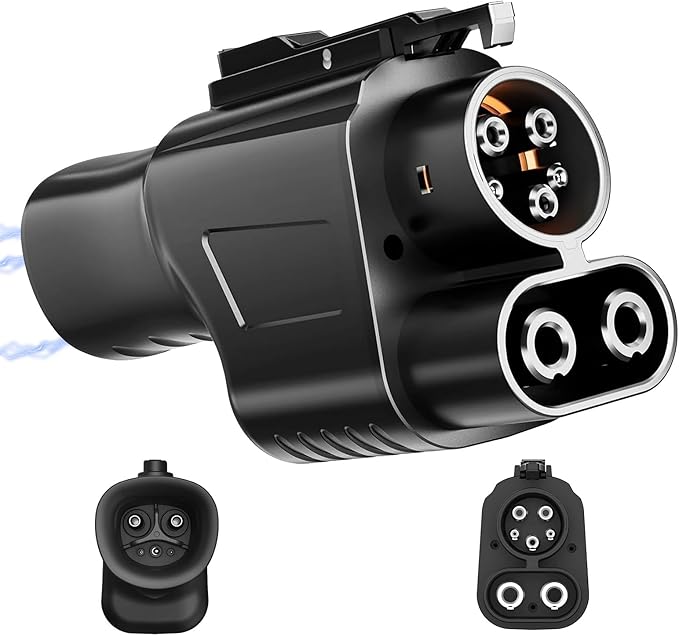 Tesla Fast Supercharger Adapter, NACS to CCS1 Charging Adapter, Max 500A 1000V for Ford, Rivian, GM,Volvo, Polestar, Electric Vehicle, Compatible with V3 V4 Tesla Station