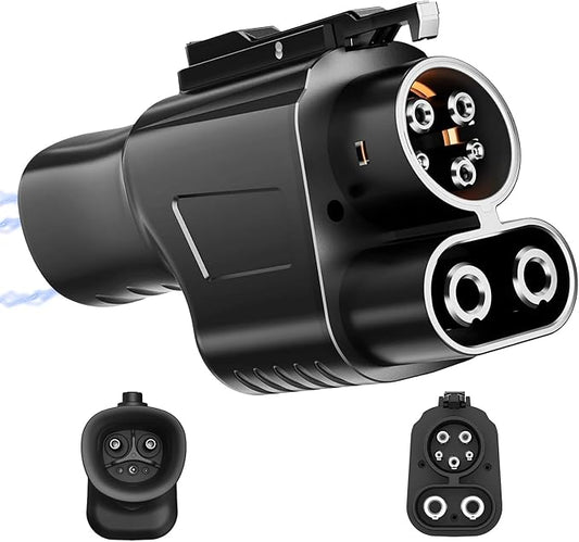 Tesla Fast Supercharger Adapter, NACS to CCS1 Charging Adapter, Max 500A 1000V for Ford, Rivian, GM,Volvo, Polestar, Electric Vehicle, Compatible with V3 V4 Tesla Station