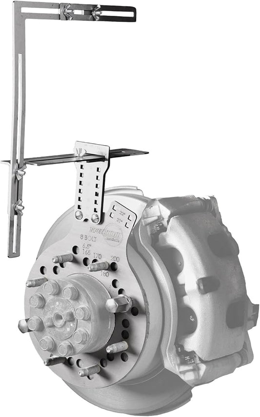 Speedway Motors WheelWise™ 8-Lug Wheel Fitment Tool with Tire Size Attachment, Simulates 14-22 Inch Rim Diameter, 8-14 Inch Tire Width, 2.5-11.5 Inch Sidewall, Laser Cut Steel