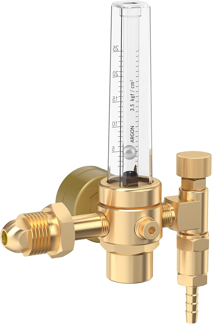 bestarc Argon CO2 Flow Meter Gas Regulator with 8.2FT Gas Hose for MIG TIG Welding