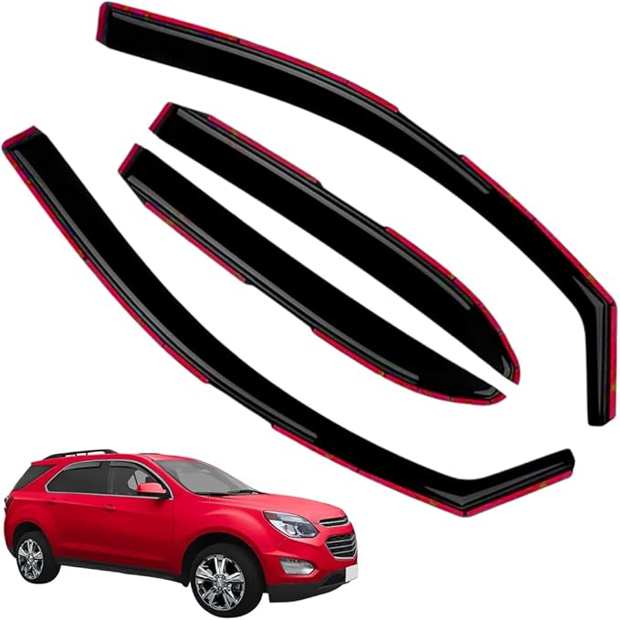 4PCS in-Channel Window Visor Rain Guards for 2025 Chevy Equinox, Extra Durable Side Window Deflectors, Wind Vent Visors