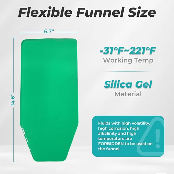 Strong Magnetic Oil Drain Plug Remover Tool & Flexible Oil Funnel Reusable,Essential Oil Change Tools for The Auto Mechanic,for Oil Darin Plug Removal,Oil Draining and Oil Filling