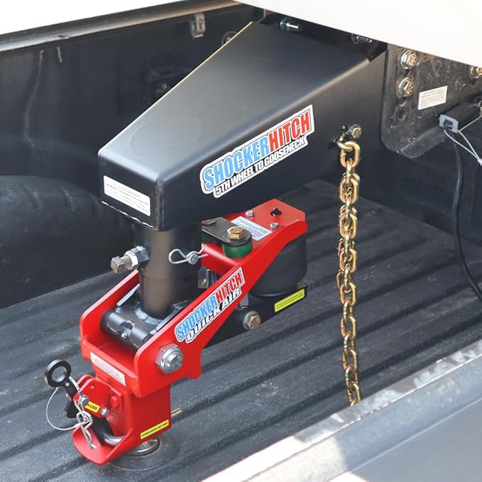 Shocker Quick Air® 5th Wheel to Gooseneck Air Hitch & Shift Lock Coupler Conversion Kit, Fits Lippert 1716 1116 0115 FabEx500 503 520 530 560-24,000 lbs GTW