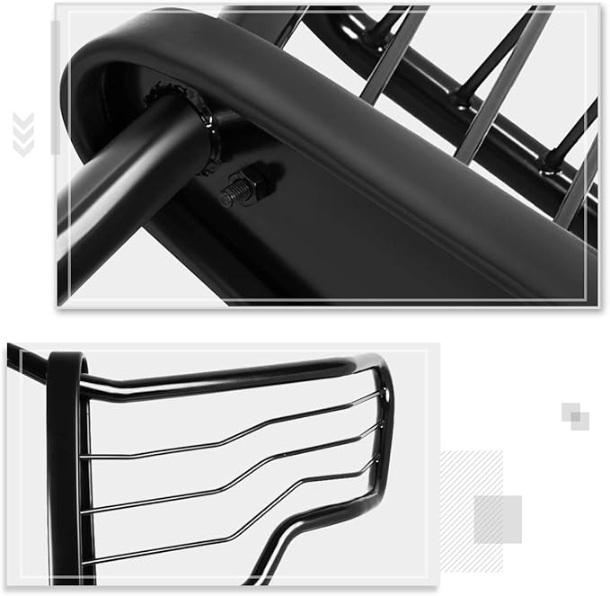 Compatible with Ford F150 Pickup 2009-2014 Front Bumper Brush Grille Guard Protector,Coated Black