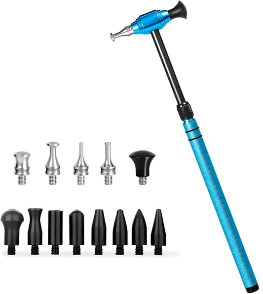 WHDZ Paintless Dent Repair Tools Dent Removal Hammer Double-Faced Car Dent Repair Leveling Hammer Telescopic