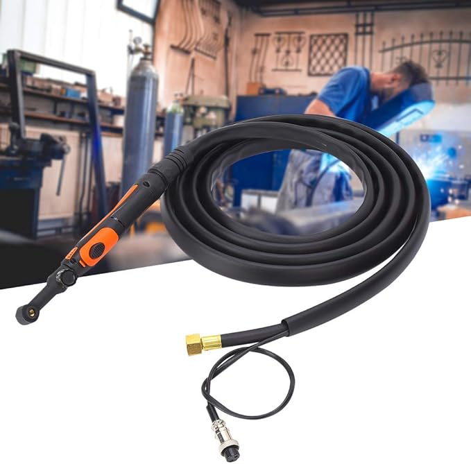 Tig Welding Torch Gun, Tig/Wp - 9vf 13.12ft 8mm ² Wire Diameter Quick Toggling Between On And Off Positions M16x1.5 Air Interface Ergonomic Welding Torch