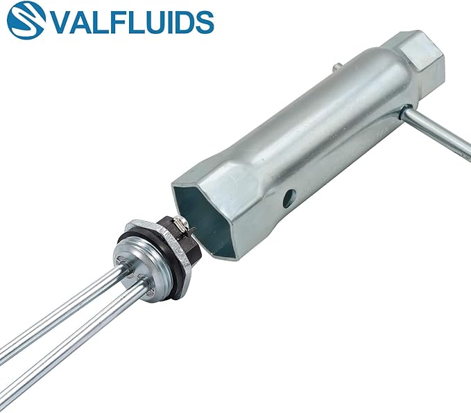 Hex Socket Wrench Removal Tool, For Screw-in Water Heater Element and Anode Rod,1-1/16" x 1-1/2" x 6" Length