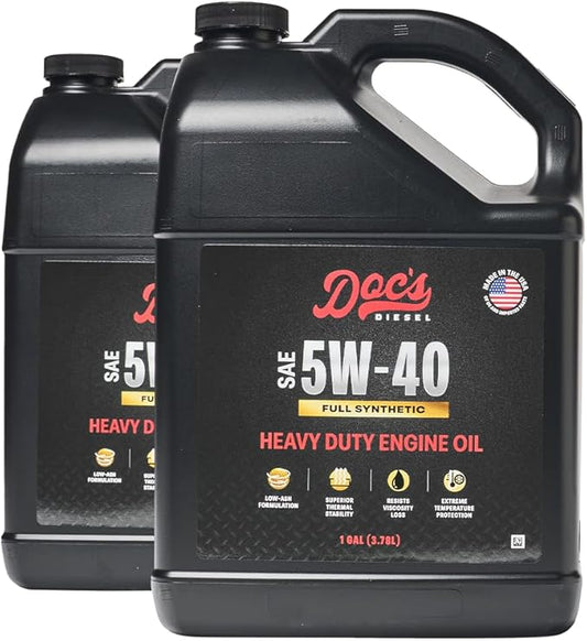 Doc's Diesel 5W-40 Full Synthetic Heavy Duty Diesel Oil DOCS5W40-2 | 2-Gallons