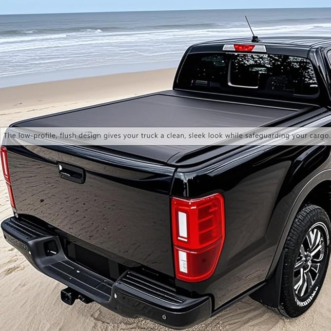 4.6FT Retractable Truck Bed Tonneau Cover for 2022-2025 Ford Maverick Aluminum