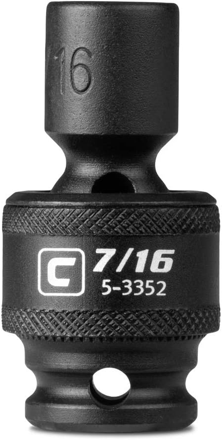 Capri Tools 7/16-Inch Universal Impact Socket, 3/8-Inch Drive, 6-Point, SAE, 5-3352