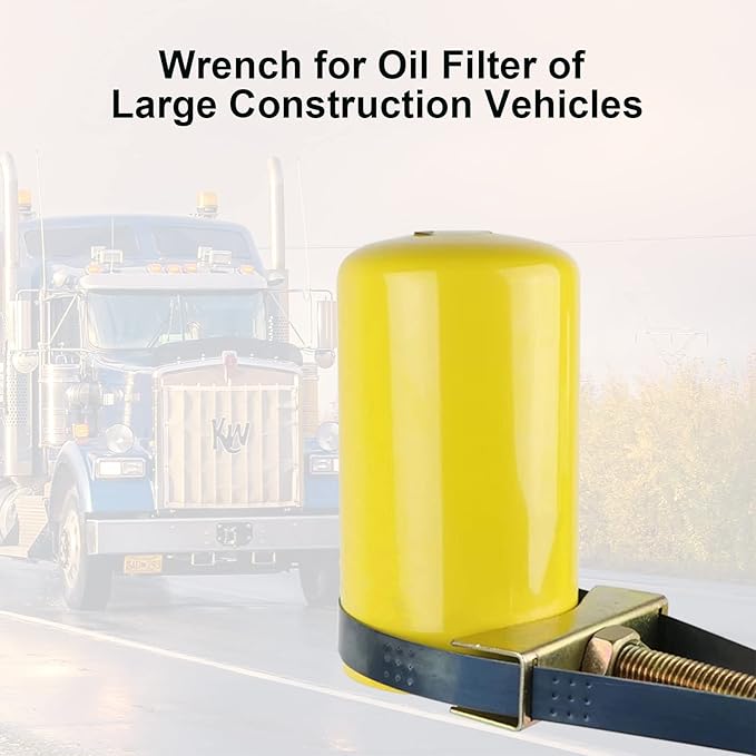 Oil Filter Wrench Removal Tool Heavy Duty Adjustable Strap 9-15 cm Diameter for Truck Excavators