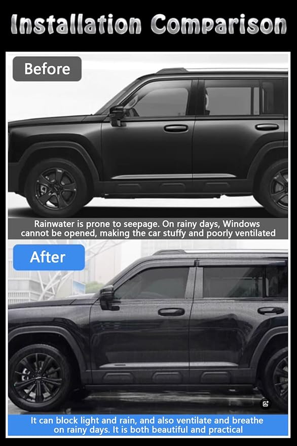 Vent Shades Rain Guards for Subaru WRX 2015 2016 2017 2018 2019 2020 2021 Accessories, for Subaru WRX Window Deflectors Window Visors