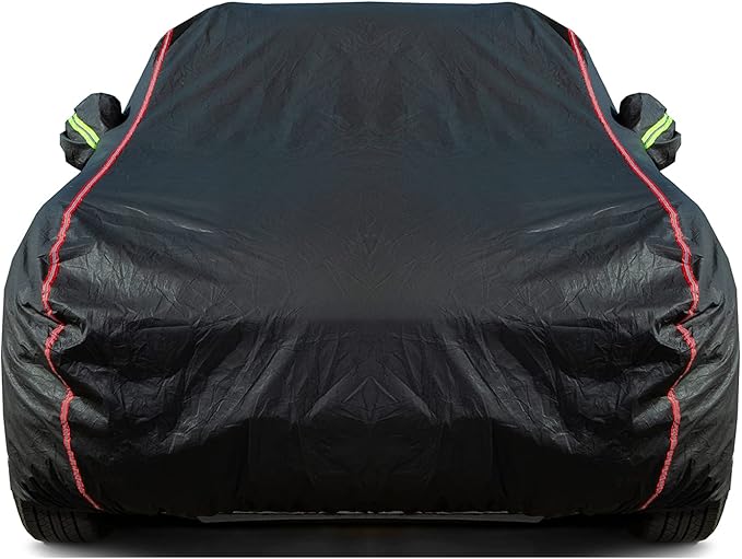Breathable New Material, Waterproof Car Cover, Locks and Zipper Doors, Sunscreen Waterproof UV Prevention Snowproof Wind and Windproof,Suitable for Indoor Outdoor,for Sedan (205" to 216") B5