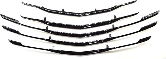Gloss Black Chrome Delete Front Grille | Car Grille Cover | Grille Insert | Trim Overlay | Compatible with 2019-2025 Chevrolet Malibu | ABS6504BLK