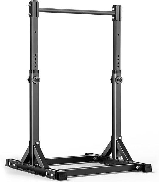 AFFLUENT Pull Up Bar Free Standing Power Tower Station - 330LBS Heavy Duty Adjustable Pullup Bar Stand for Home Gym, Multifunction Dip Station with 8-Level Height