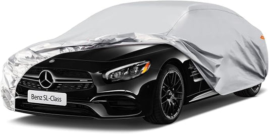Waterproof Car Cover for Mercedes-Benz SL-Class (2012-2024), 5 Layers Compatible with Mercedes-Benz SL-Class All Weather, Snowproof Windproof Rain Ice Sun UV Protection
