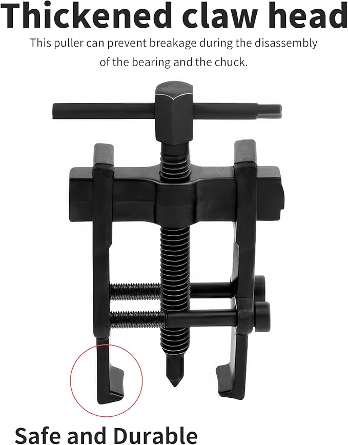 Beam 2 Jaw Puller 2" Universal Bearing Gear Pullers with 108mm T-Shaped Screw,High Carbon Steel Pullers,Adjuestable Pulley Removal Tool for Bearings/Flywheels/Pulleys Remove