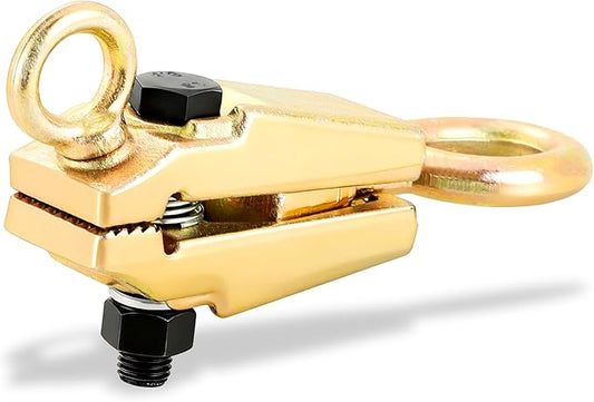 5-Ton 2-Way Auto Body Repair Clamp - Heavy Duty Frame Pull Clamp with Self-Tightening Grips for Top & Straight Pulling, Professional Collision Repair Tool for Cars & Trucks