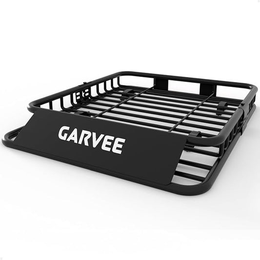 Garvee 51 in x 36 in Universal Roof Rack Basket, 200 LBS Capacity Luggage Rack, Heavy Duty Rooftop Cargo Carrier, Car Top Luggage Holder Basket Heavy Duty for SUVs, Trucks, Vehicles