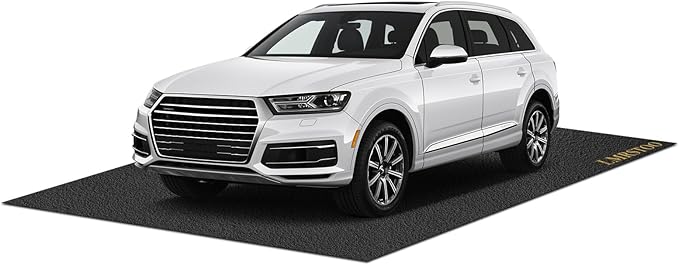 Oil Spill Mat Upgrade, 17 x 7.4 Ft, Garage Mat Absorb Oil Quickly, Reusable, LMRSTOO Garage Floor Mats for Under Car, Waterproof Backing Absorbent Mat Protects Floors (3mm TPR Non-Slip)