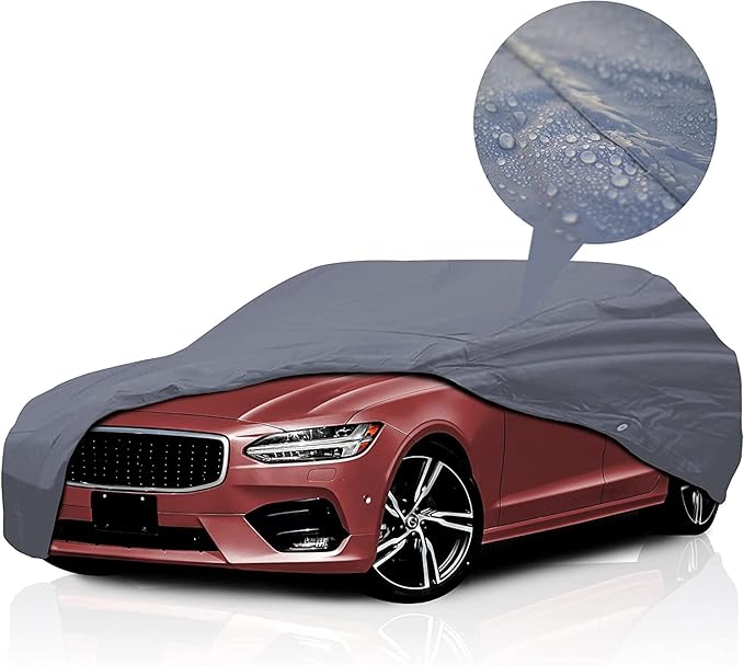 Supreme Full Car Cover – Semi Custom Fit for Full-Size Cars | Dustproof, Windproof, UV Protection, Breathable & Durable All-Weather Protection | Fits Volkswagen Jetta 2006-2021 Wagon 4-Door