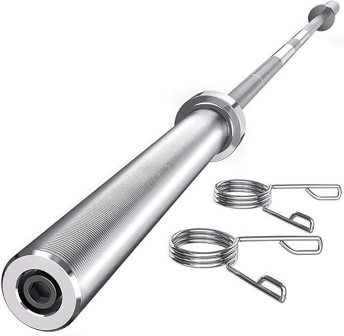 7 ft Weight Bar, Olympic Bar for Weightlifing, Olympic Weights and Chrome Bar for Strength Training Olympic Weight Lifting Barbell