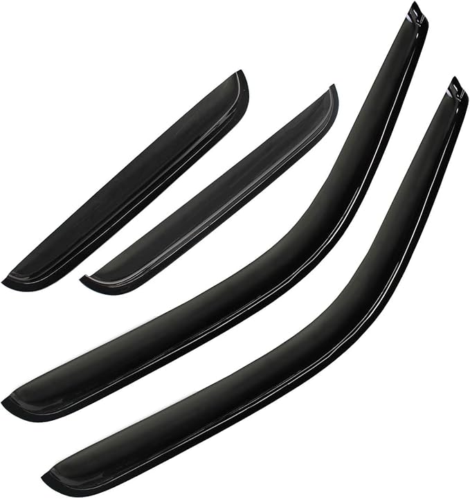 Wind Deflector Compatible with 1999-2004 Jeep Grand Cherokee WJ Sun/Rain Guard Smoke Window Visor 4pcs 94650