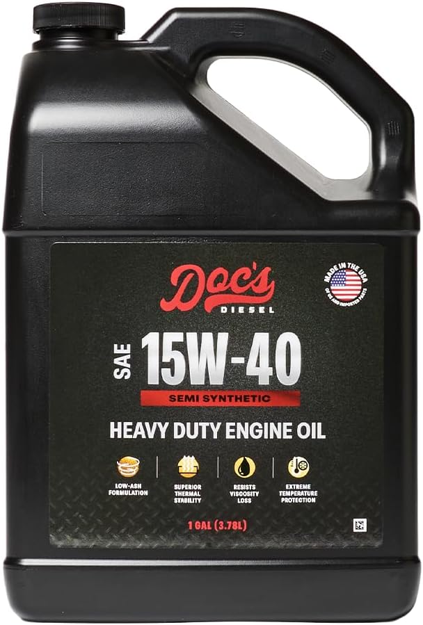 Doc's Diesel 15W-40 SEMI Synthetic Heavy Duty Diesel Oil DOCS15W40SS | 1-Gallon