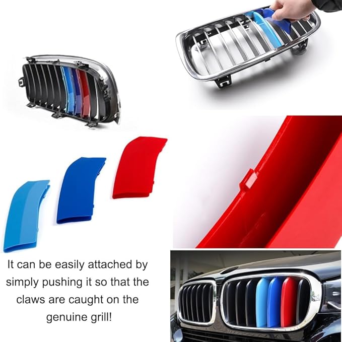 Automotive Grill Inserts for BMW X5 F15 2014-2018 and X6 F16 2015-2019 7-Beam,(NOT for series Dual-Beam) Front Grille Accessories