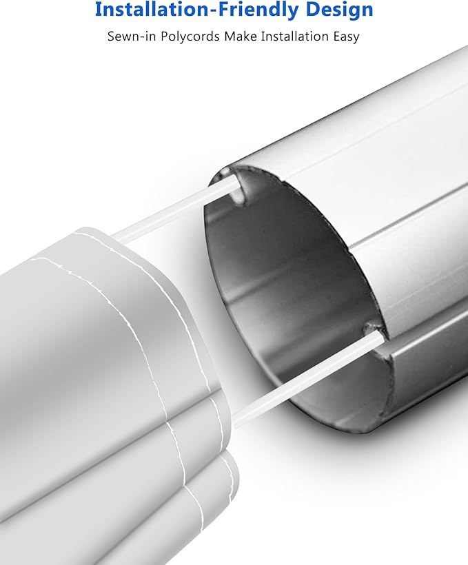 RV Awning Fabric Replacement, Upgraded 18.5oz Vinyl Camper Awning Replacement, Universal Outdoor Canopy for Electric and Manual RV Awning (20'(Fabric 19'2"), White)