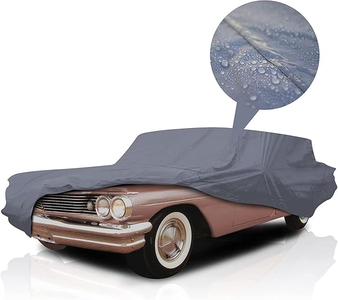 Supreme Full Car Cover – Semi Custom Fit for Full-Size Cars | Dustproof, Windproof, UV Protection, Breathable & Durable All-Weather Protection | Fits Volkswagen 412 1972-1974 Wagon 2-Door
