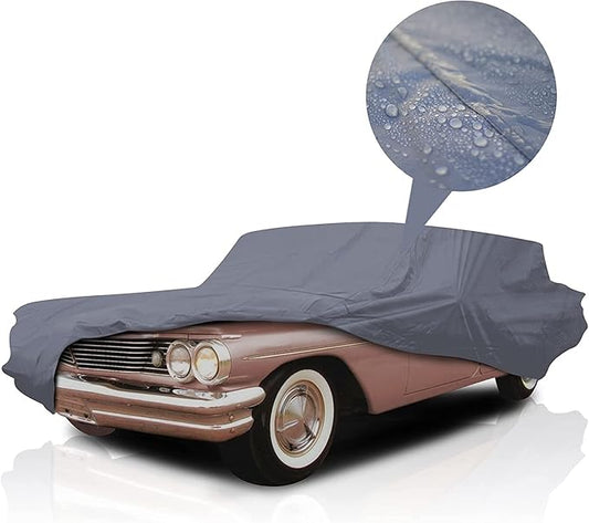 Supreme Full Car Cover – Semi Custom Fit for Full-Size Cars | Dustproof, Windproof, UV Protection, Breathable & Durable All-Weather Protection | Fits Volkswagen 412 1972-1974 Wagon 2-Door
