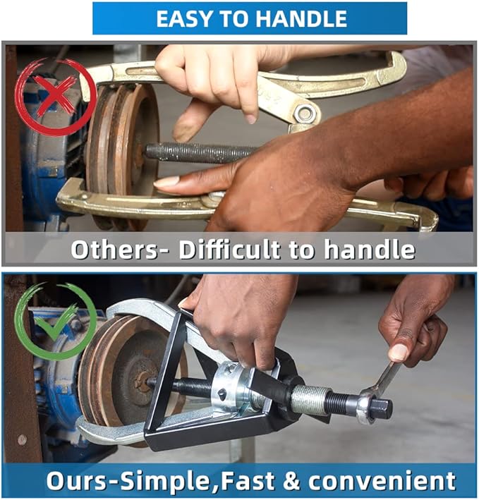 BESTOOL 3 Jaw Gear Puller,20 Ton Pulley Puller Tool, Removal Tool for Gears, Pulley, Flywheel