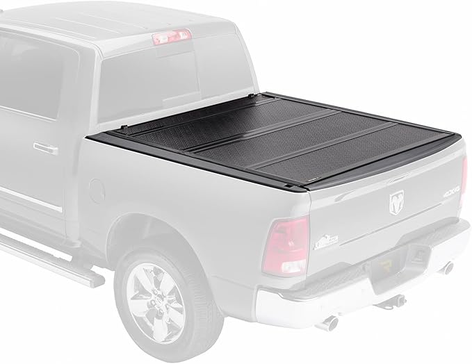 RealTruck BAK BAKFlip F1 Hard Folding Truck Bed Tonneau Cover | 772227RB | Fits 2019-2026 Dodge Ram 1500 w/RamBox, Fits w/and w/o Multi-Function (Split) Tailgate 5' 7" Bed (67.4")