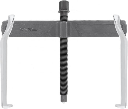 ChgImposs 12 Inch 2-Jaw Gear Puller, Adjustable Bearing Puller Gears, Reversible Removal Tool for External Internal Pulling, CR-V Two Claws Puller Tool for Removal of Pulleys Flywheels Bearings Gears