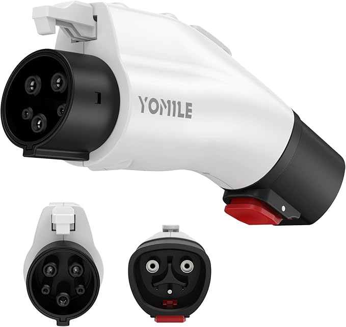 Adapter for Tesla to J1772 EV Charger, Max 60A 250V EV Charge with Press-Safety-Lock, for NACS to J1772 Charging Adapter Compatible with Tesla Wall Connector/Destination/Mobile Charger for J1772 EV