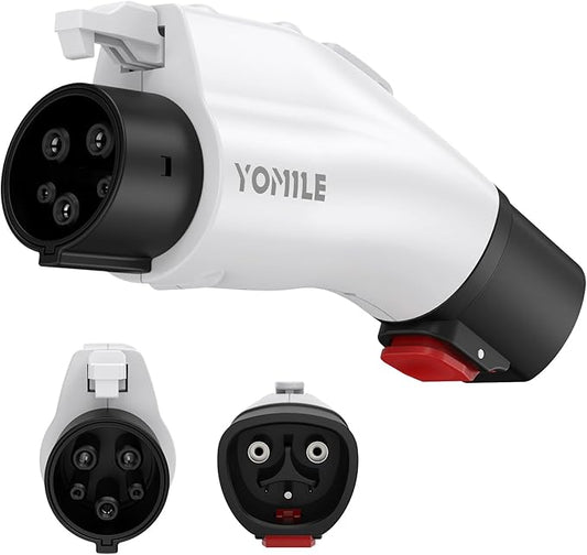 Adapter for Tesla to J1772 EV Charger, Max 60A 250V EV Charge with Press-Safety-Lock, for NACS to J1772 Charging Adapter Compatible with Tesla Wall Connector/Destination/Mobile Charger for J1772 EV