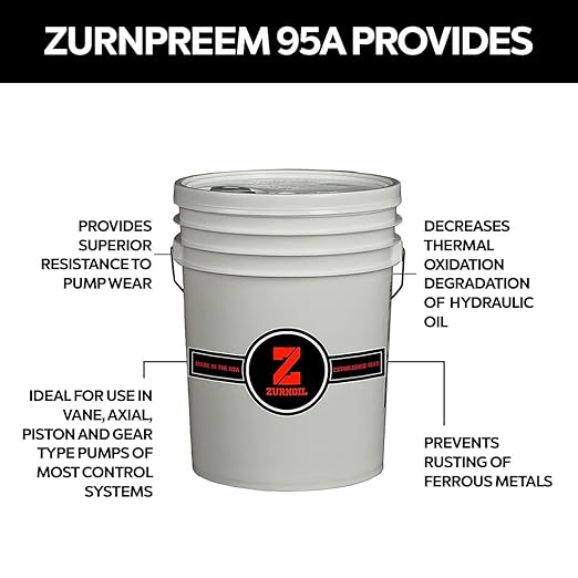 Zurnpreem 95A Premium AW 220 Hydraulic Fluid, 5 Gallons