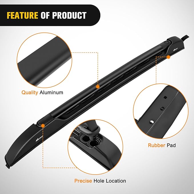 Nilight Roof Rack Cross Bars Fit for Toyota Tacoma Double Cab 2005 06 07 08 09 10 11 12 13 14 15 16 17 18 19 20 21 2022 2023 Aluminum Car Crossbars for Cargo Carrier Luggage Bike Kayak Tent Snowboard