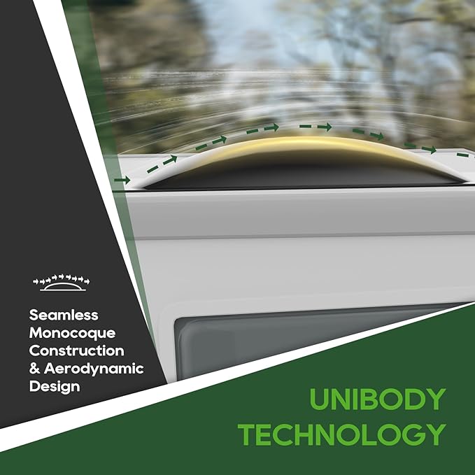 RVGUARD RV Skylight Replacement, 18" x 34" Outer Dimension Skylight Fits All Standard 14" x 30" Openings, RV Skylight for Camper Trailer Fifth Wheel Truck, UV Resistant, Impact Resistant, Black