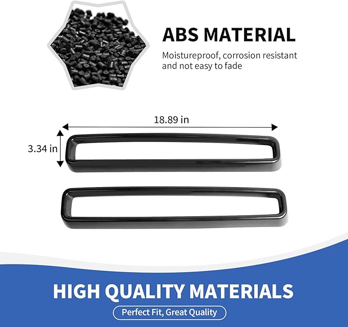 Front Grille Inserts Grill Guard Compatible with 2015-2023 Dodge Challenger Exterior Accessories, Black