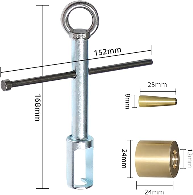 Fuel Injector Puller Remove Tool Injector Seal Install Replace Tool Compatible with Benz M133, M152, M157, M270, M274, M276, M278