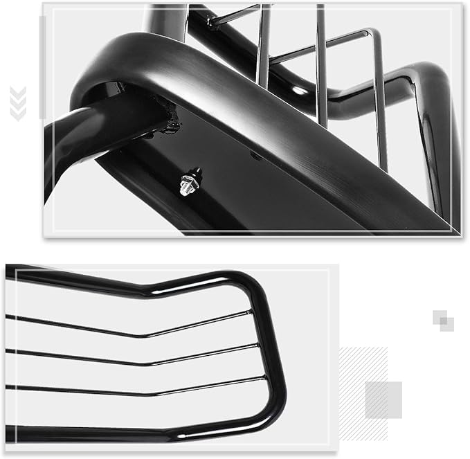 Compatible with Chevy Silverado 1500 2014-2018 Front Bumper Brush Grille Guard Protector,Black