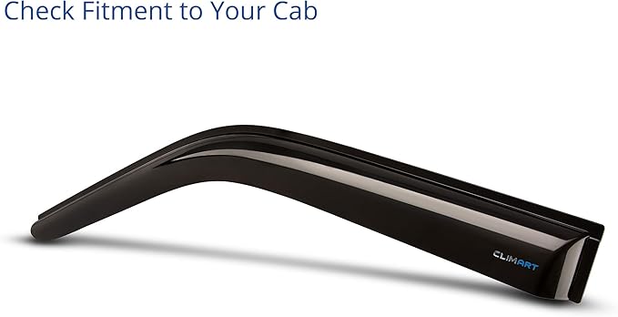 CLIM ART Incredibly Durable Rain Guards for Chevrolet (Chevy) Silverado/GMC Sierra 2500HD, 3500HD 2020-2026 Crew Cab,Tape-on Window Deflectors,Vent Deflector,Vent Window Visors,Truck, 4pcs-419003LPv2